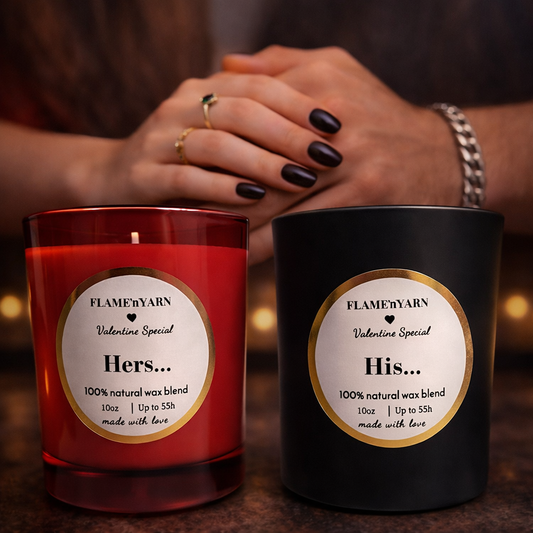 His & Hers - Valentine Special Coconut & Soy Wax Candle Set