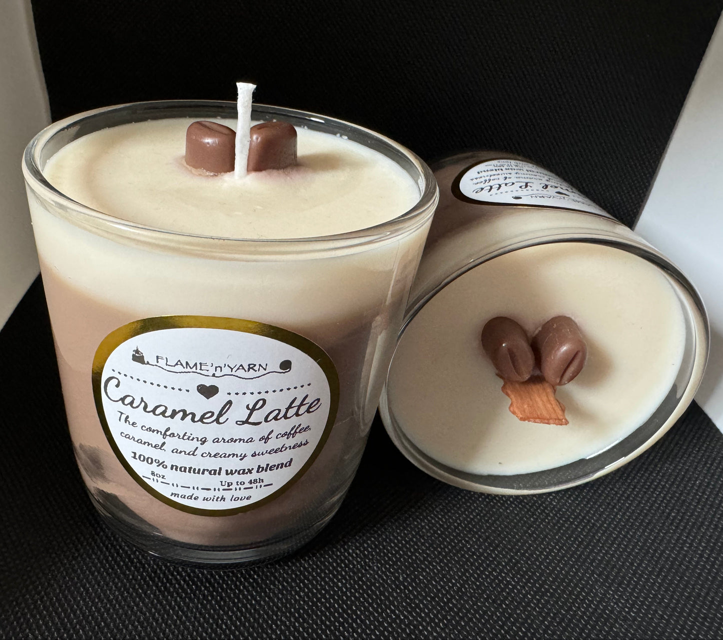Caramel Latte Candle- Natural Coconut & Soy Wax Candle