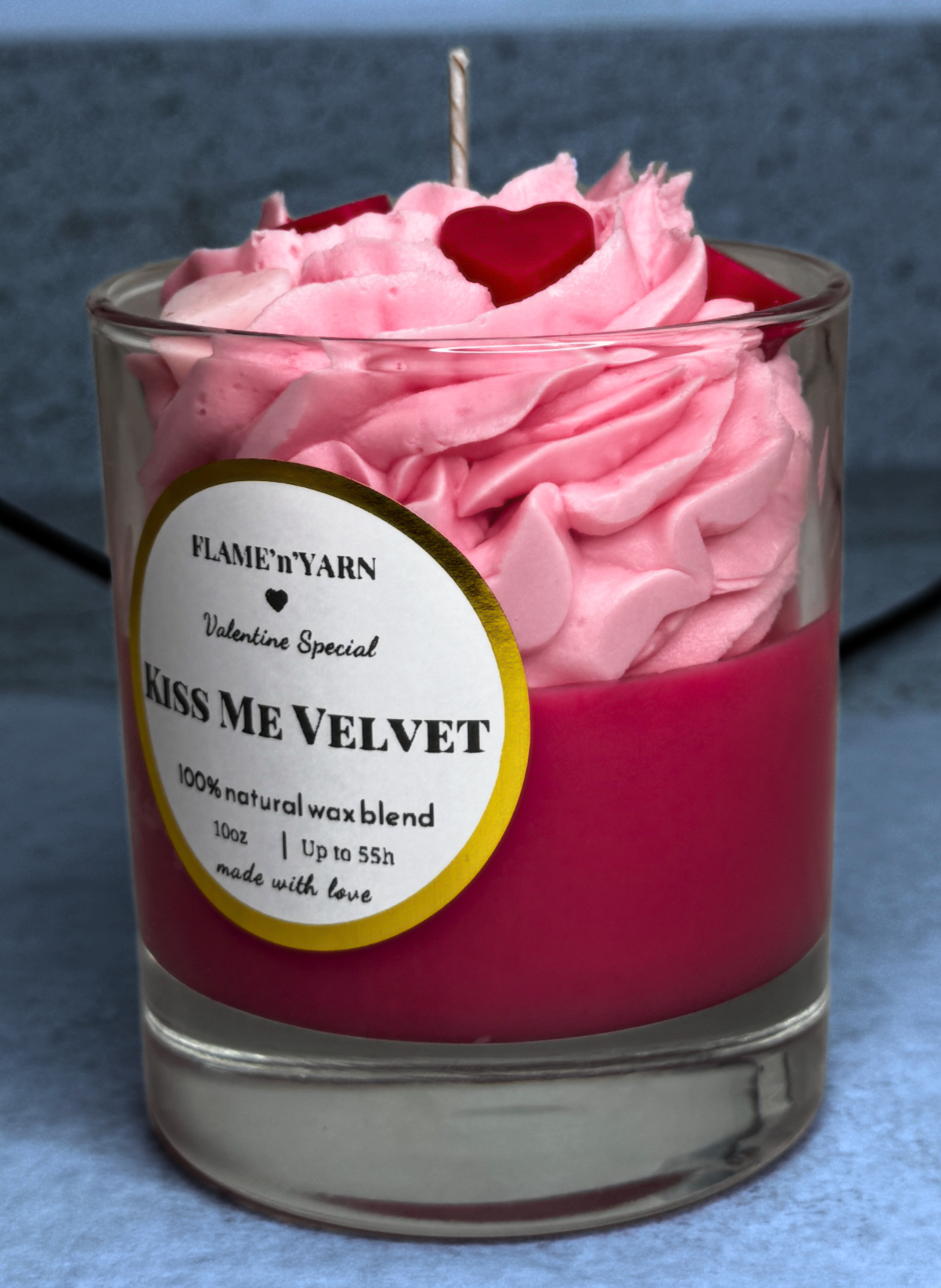 Kiss Me Velvet- Natural Coconut & Soy Wax Candle