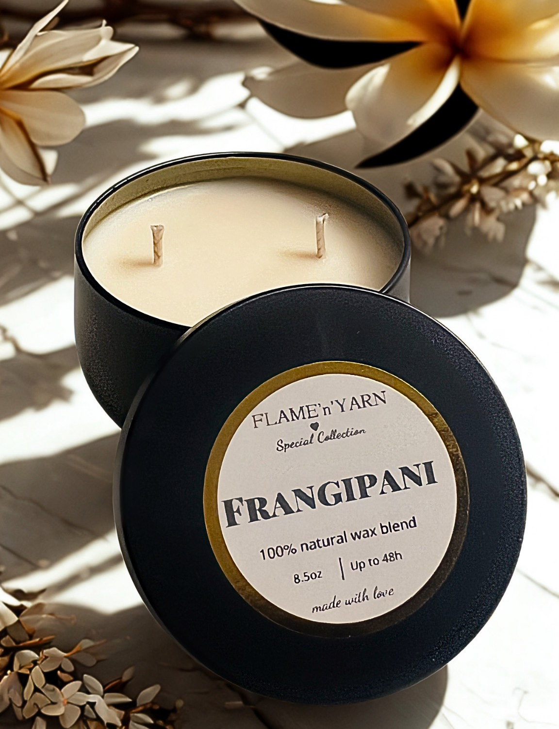 Frangipani - Natural Coconut & Soy Wax Candle