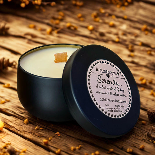Serenity Candle • Sandalwood Vetiver & Frankincense • Coconut Soy Wax • Grounding Scented Candle • Meditation Candle • Calm Gift