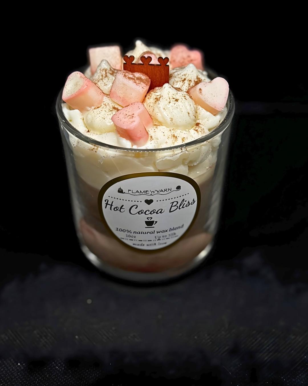 Handmade Marshmallow Chocolate Candle | Coconut and Soy Wax | Cozy Winter Scent | Vegan & Eco-Friendly | Perfect Gift for Cocoa Lovers