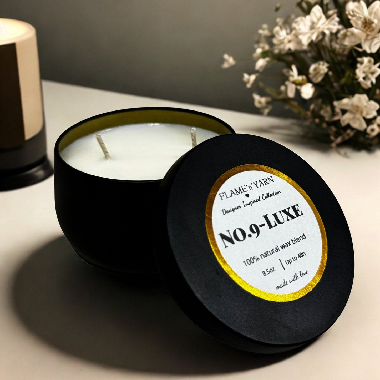 No.9-Luxe- Natural Coconut & Soy Wax Candle