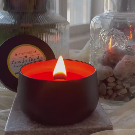 Love Is in the Air Candle • Jasmine Rose & Patchouli • Coconut Soy Wax • Romantic Floral Candle • Gift for Her • Self Care Candle