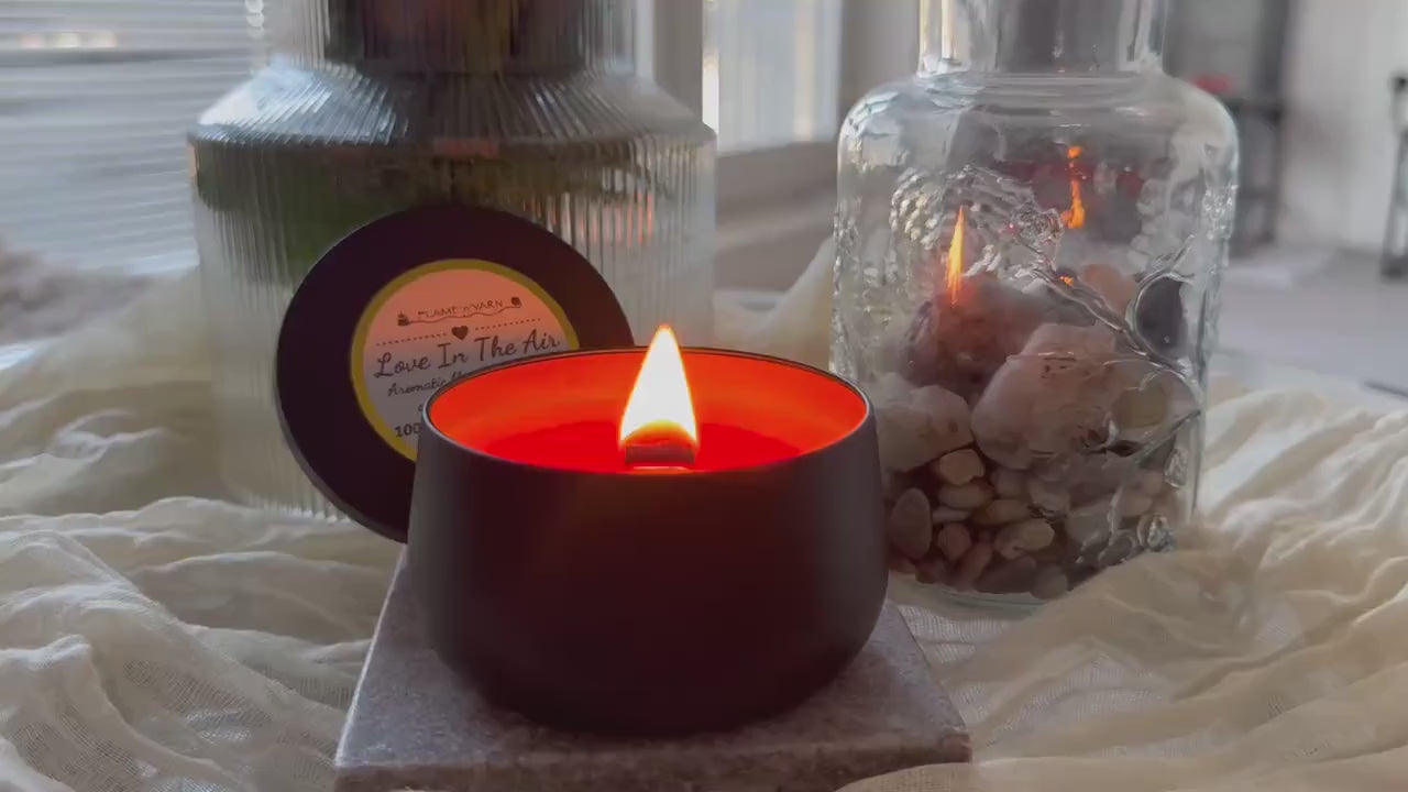 Love Is in the Air Candle • Jasmine Rose & Patchouli • Coconut Soy Wax • Romantic Floral Candle • Gift for Her • Self Care Candle