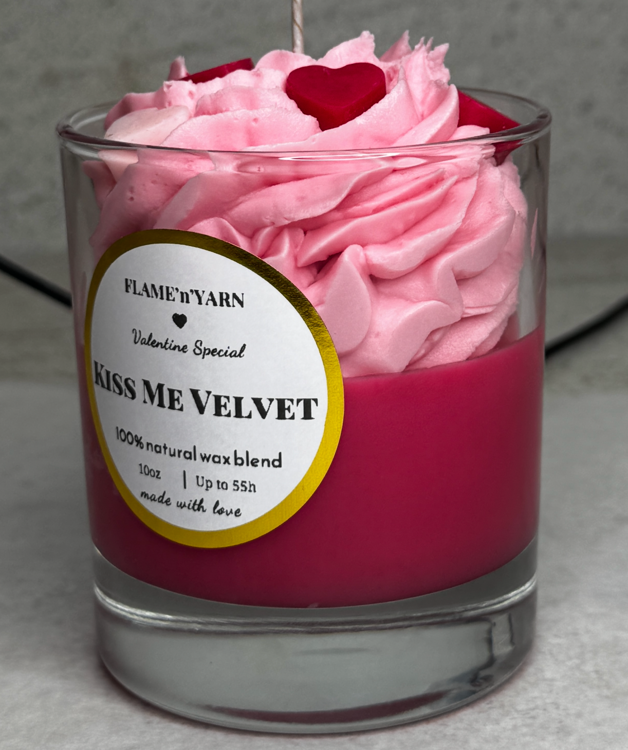 Kiss Me Velvet- Natural Coconut & Soy Wax Candle